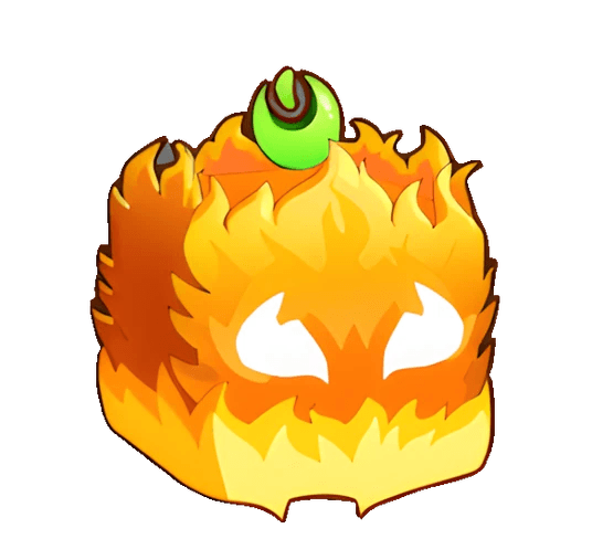 Flame fruit from Blox Fruits game